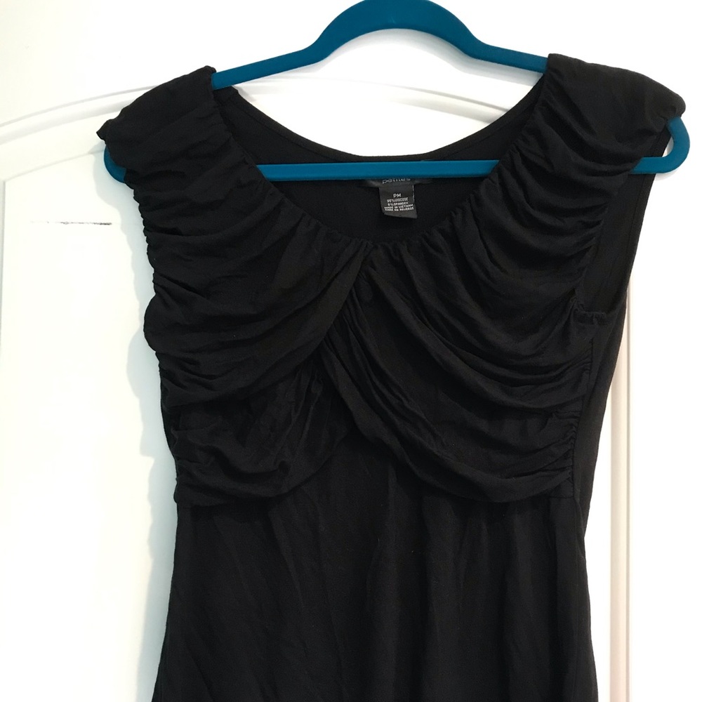 Black scrunched blouse